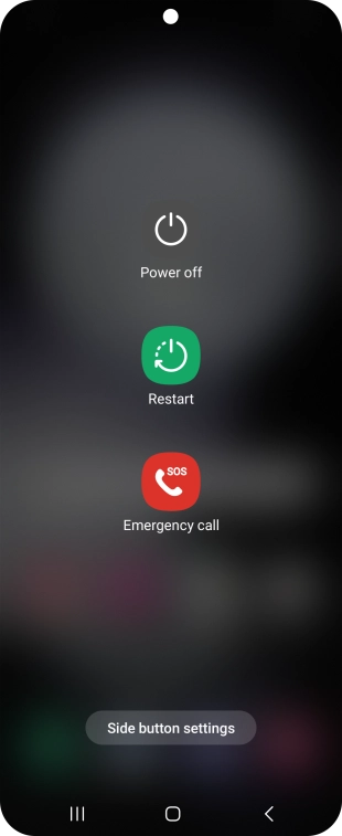 Press Power off. Press Power off.