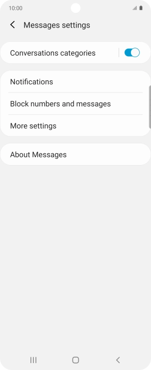 Press More settings. Press More settings.