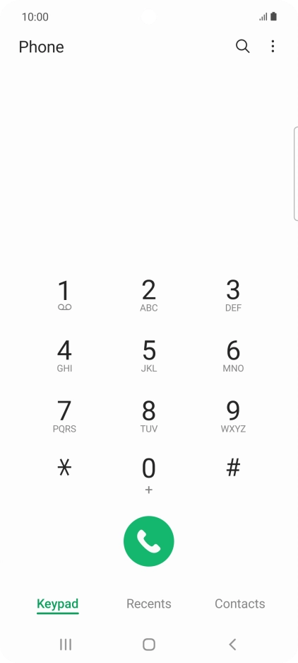 Press the menu icon. Press the menu icon.