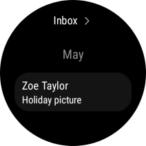 Press the required email message to read it. Press the required email message to read it.