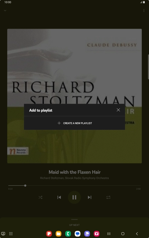 Press CREATE A NEW PLAYLIST. Press CREATE A NEW PLAYLIST.