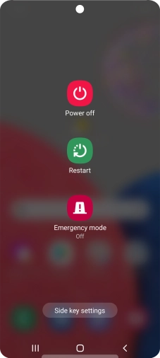 Press Power off. Press Power off.