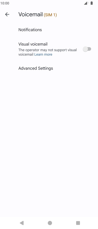 Press Advanced Settings. Press Advanced Settings.
