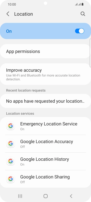 Press App permissions. Press App permissions.