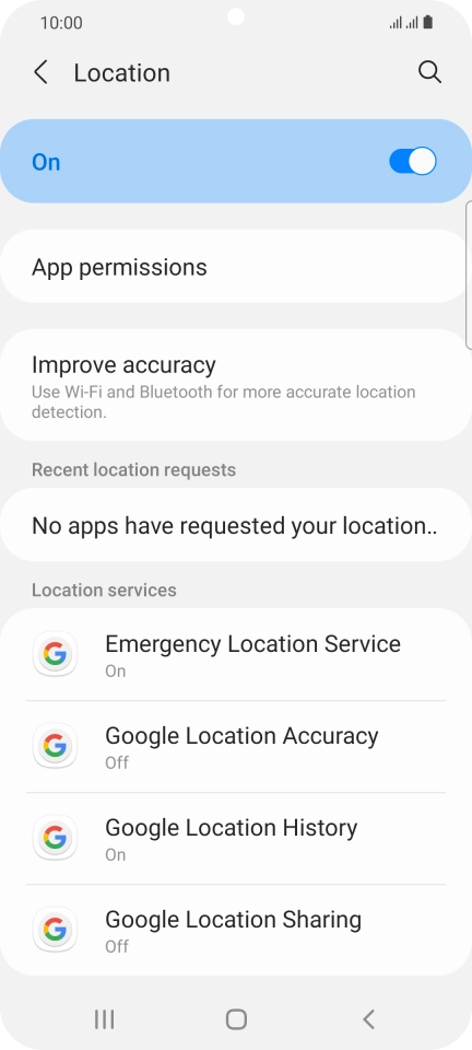 Press App permissions. Press App permissions.
