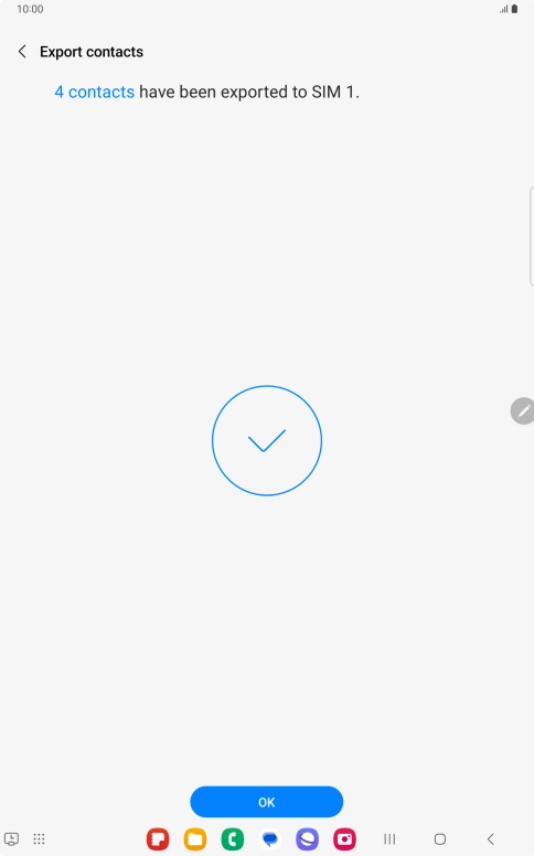 Press OK. Press OK.