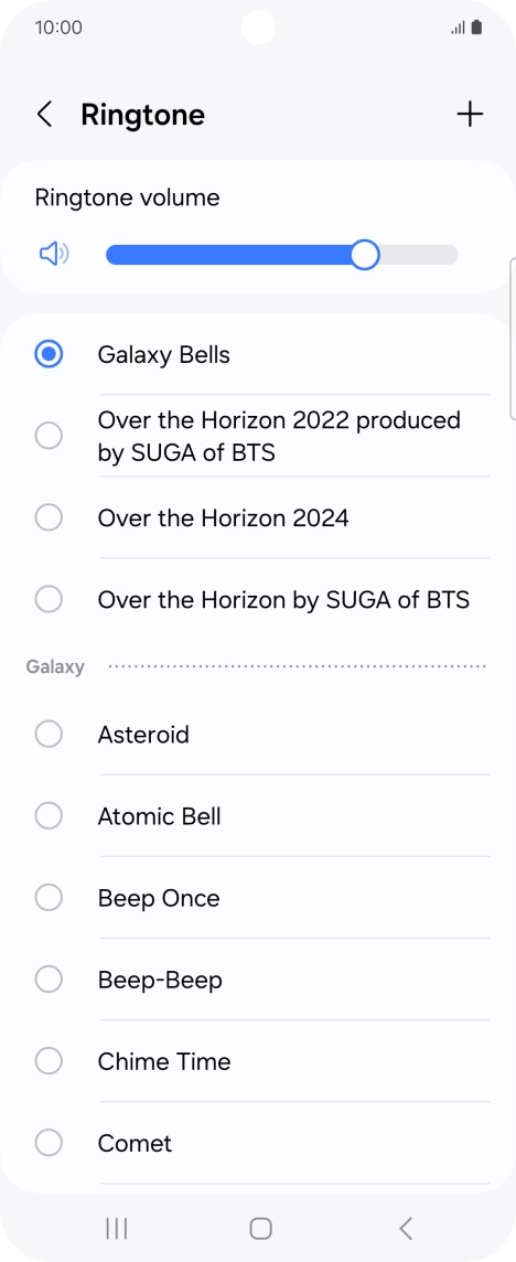Press the required ring tones to hear them. Press the required ring tones to hear them.