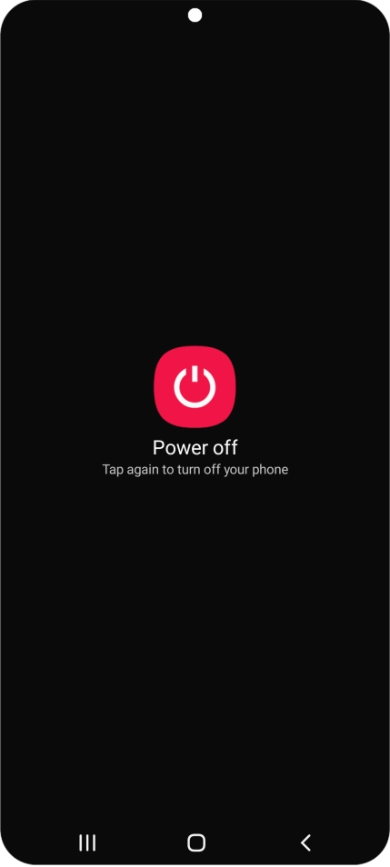 Press Power off. Press Power off.