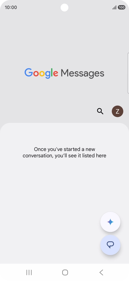 Press the profile icon. Press the profile icon.