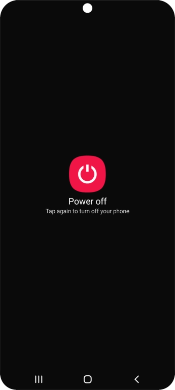 Press Power off. Press Power off.