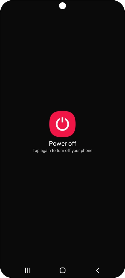 Press Power off. Press Power off.