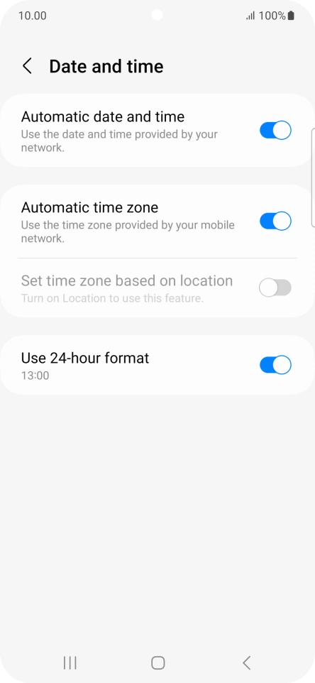 Press the Home key to return to the home screen. Press the Home key to return to the home screen.