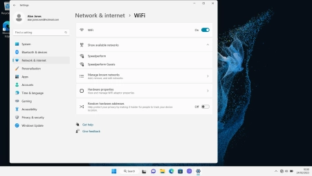 Click the required Wi-Fi network. Click the required Wi-Fi network.