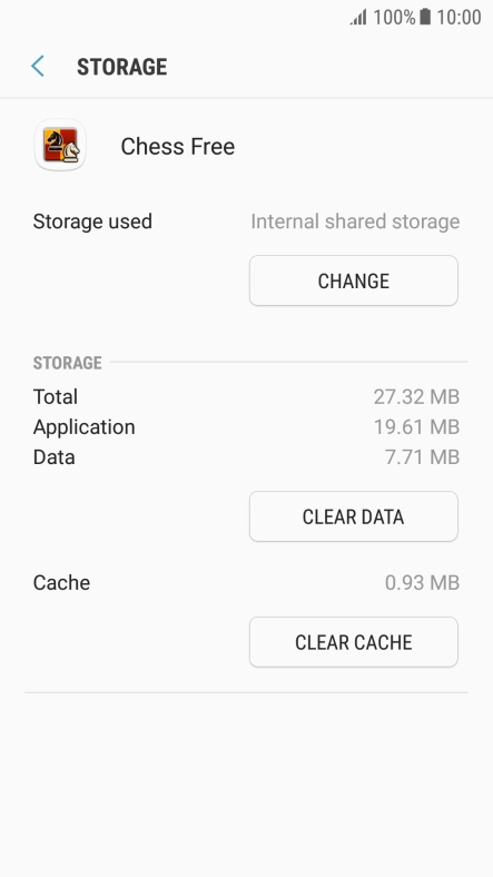 Press CLEAR CACHE. Press CLEAR CACHE.