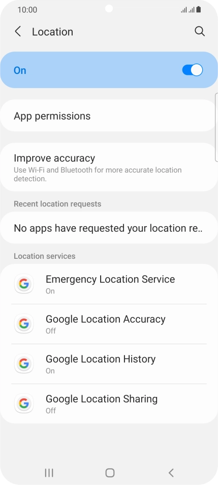 Press App permissions. Press App permissions.