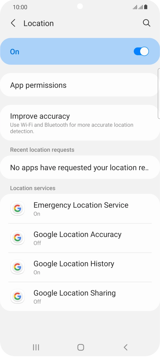 Press App permissions. Press App permissions.