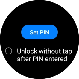 Press Set PIN. Press Set PIN.