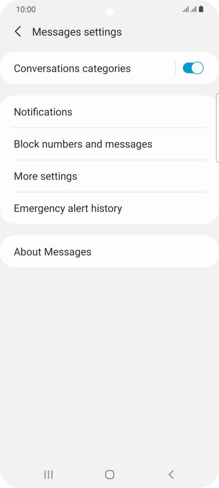 Press More settings. Press More settings.