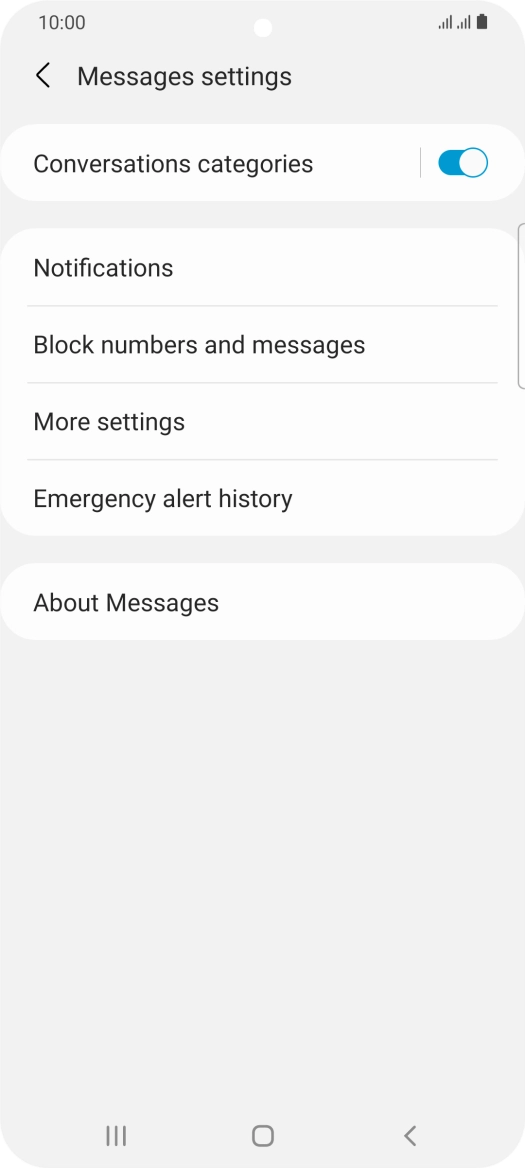 Press More settings. Press More settings.