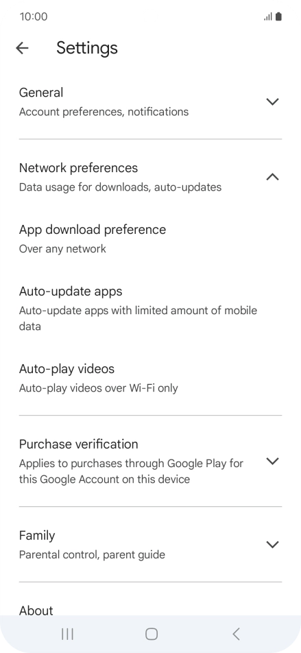 Press Auto-update apps. Press Auto-update apps.