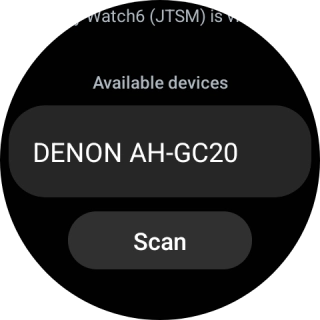 Press the required device. Press the required device.
