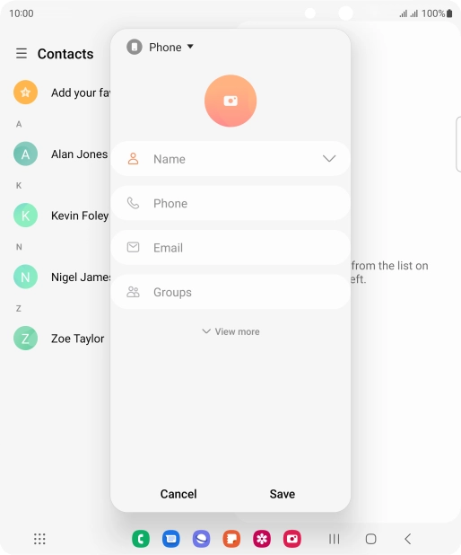Press the address book drop down list. Press the address book drop down list.