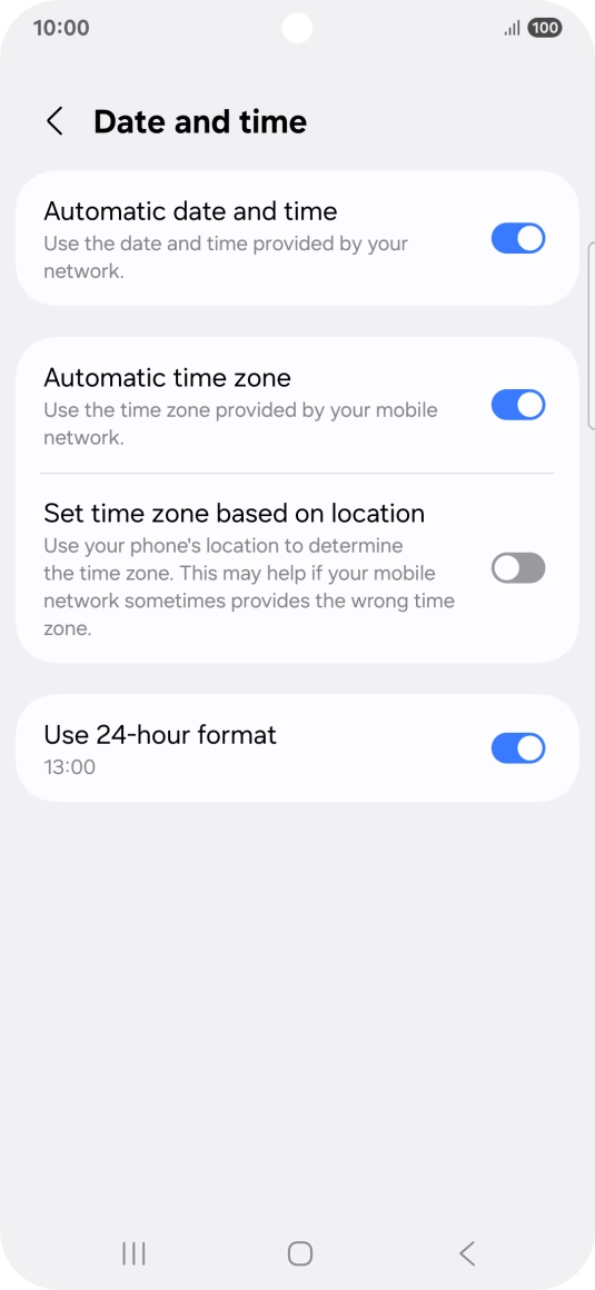 Press the Home key to return to the home screen. Press the Home key to return to the home screen.