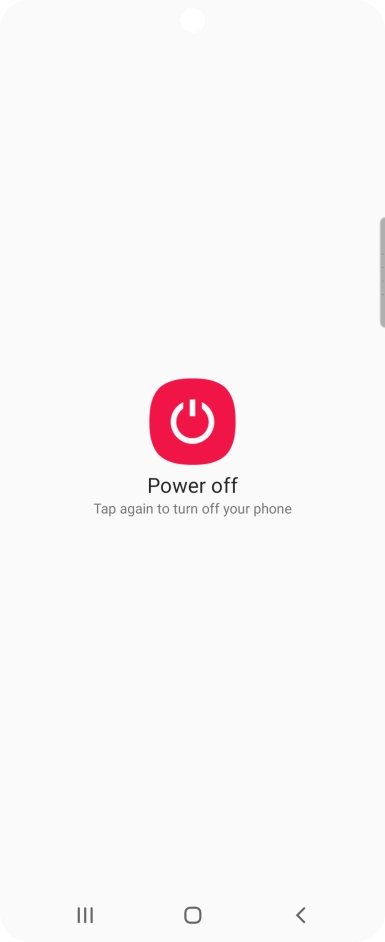 Press Power off. Press Power off.