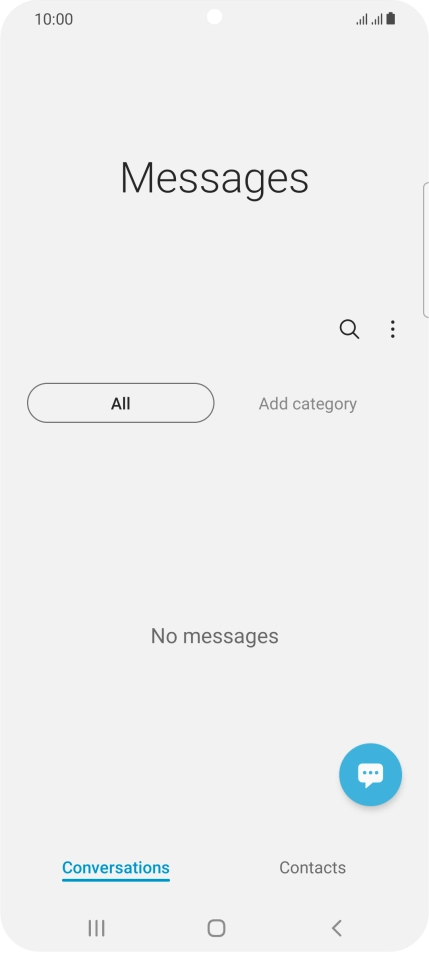 Press the menu icon. Press the menu icon.