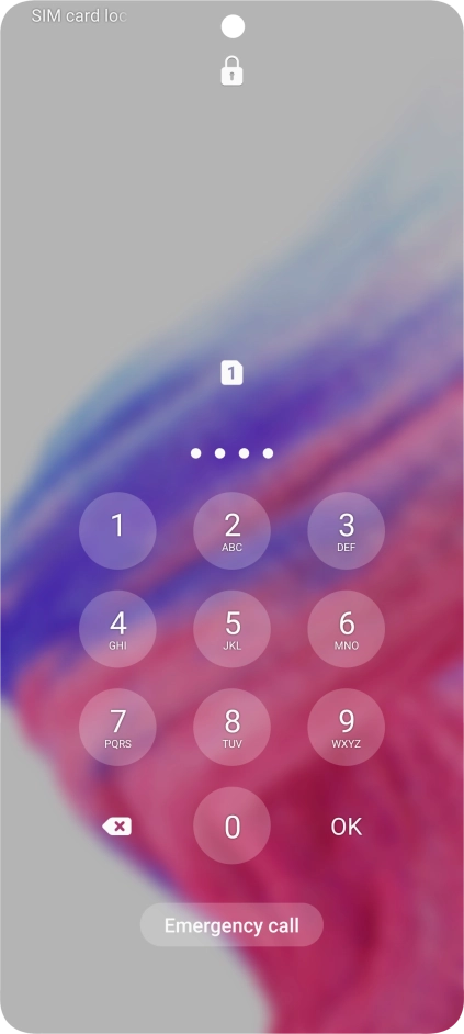 If you're asked to key in your PIN, do so and press OK. The default PIN is 1111. If you're asked to key in your PIN, do so and press OK. The default PIN is 1111.