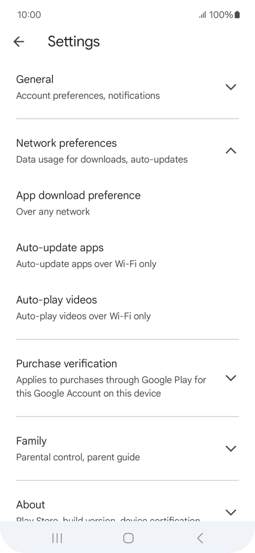 Press Auto-update apps. Press Auto-update apps.