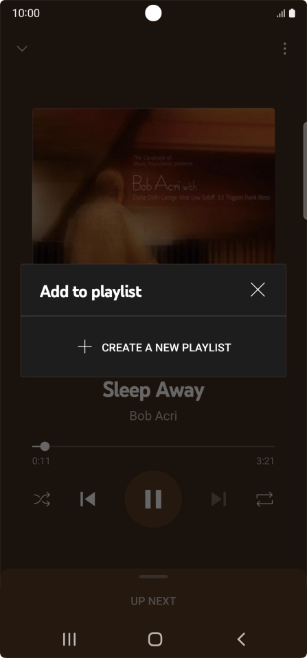 Press CREATE A NEW PLAYLIST. Press CREATE A NEW PLAYLIST.