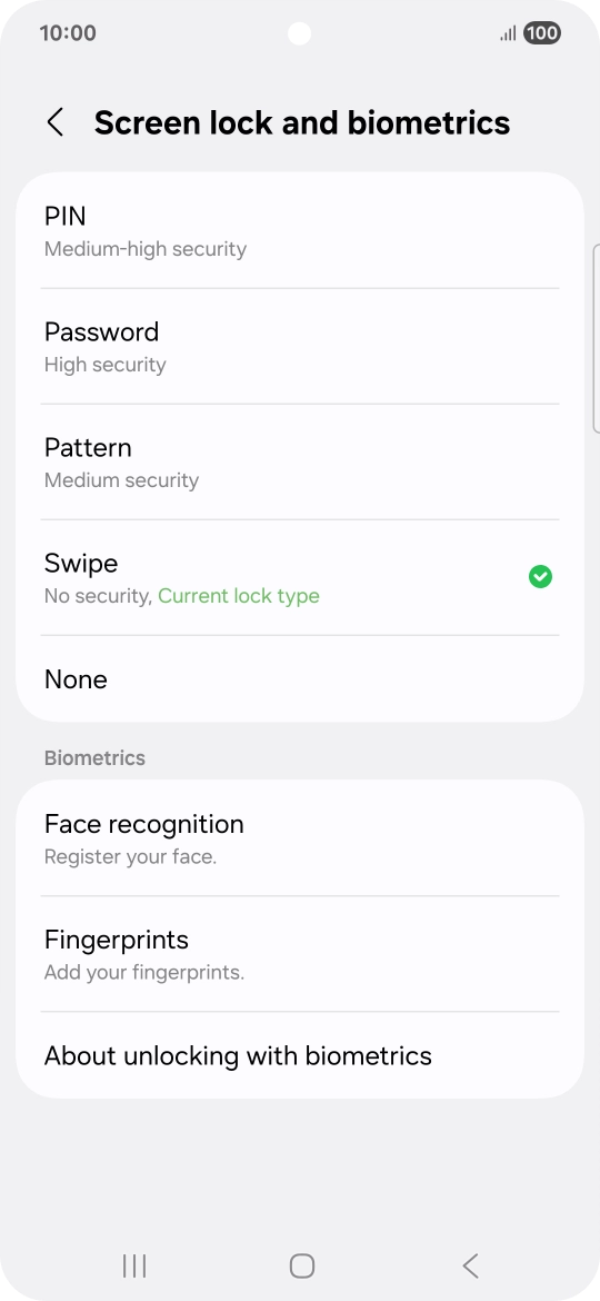 Press Fingerprints. Press Fingerprints.