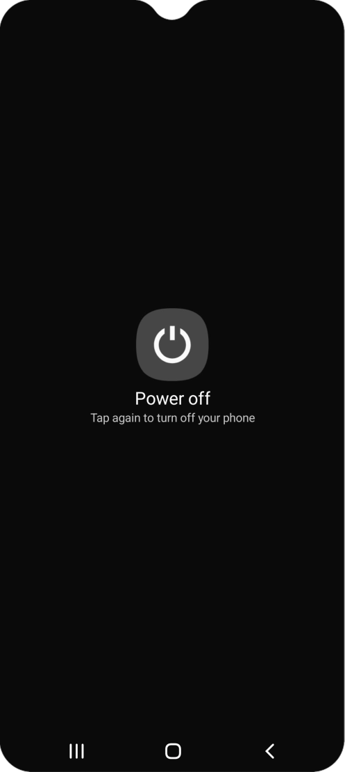 Press Power off. Press Power off.