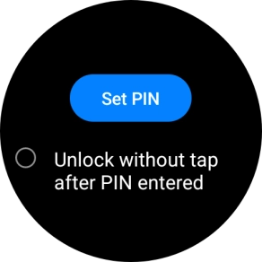 Press Set PIN. Press Set PIN.