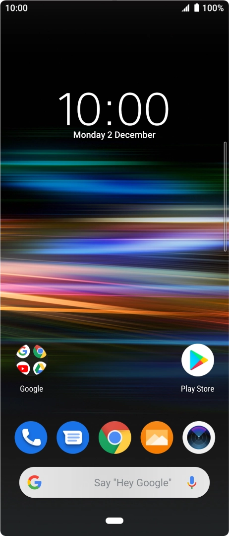 Press the phone icon. Press the phone icon.