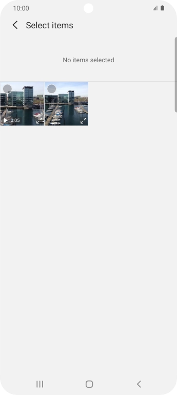 Press the required picture. Press the required picture.