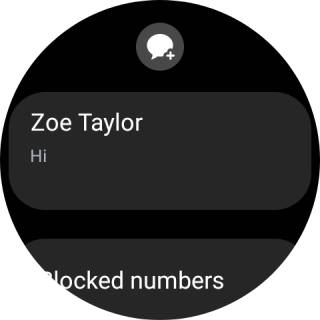 Press the required text message to read it. Press the required text message to read it.