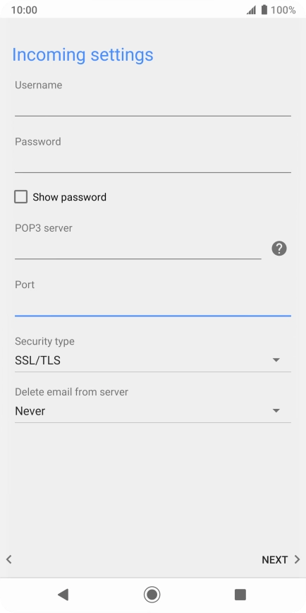 Press the drop down list below Press the drop down list below
