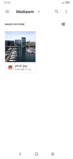 Press the required picture. Press the required picture.