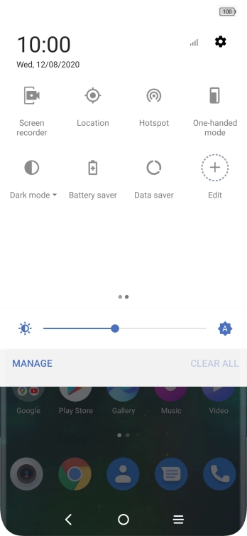 Press Battery saver to turn on the function. Press Battery saver to turn on the function.