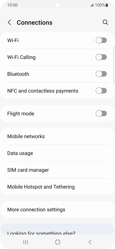 Press Mobile Hotspot and Tethering. Press Mobile Hotspot and Tethering.