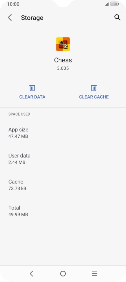 Press CLEAR CACHE. Press CLEAR CACHE.