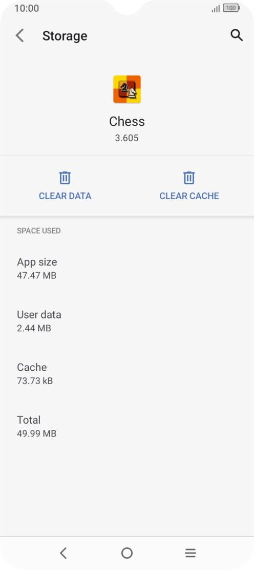 Press CLEAR CACHE. Press CLEAR CACHE.