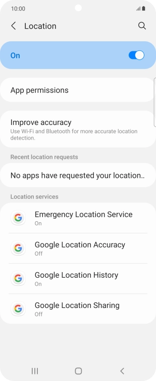 Press App permissions. Press App permissions.