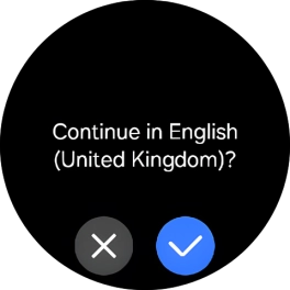 Press the confirm icon. Press the confirm icon.