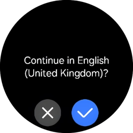 Press the confirm icon. Press the confirm icon.