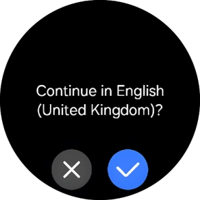 Press the confirm icon. Press the confirm icon.