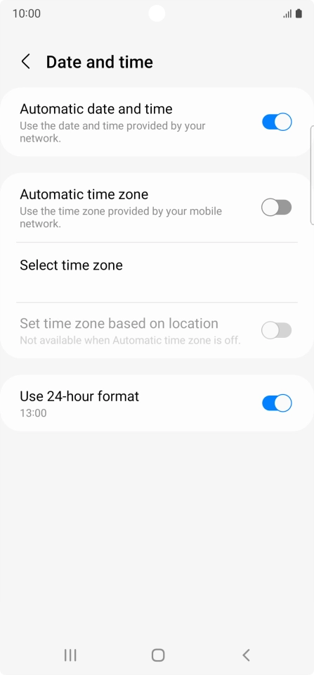 Press the indicator next to Press the indicator next to