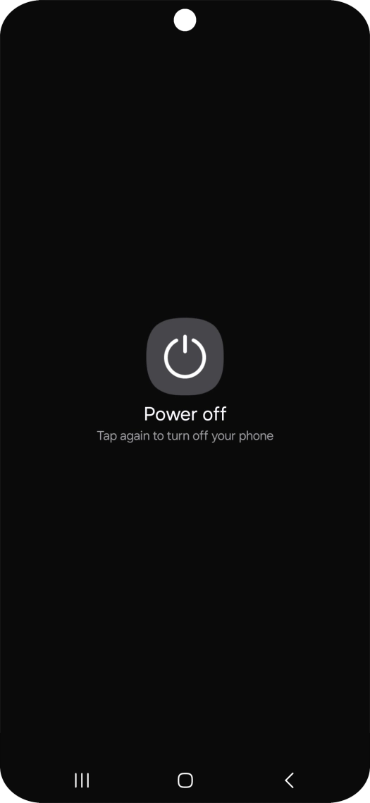 Press Power off. Press Power off.